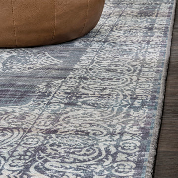 Regis Bohemian Medallion Washable Area Rug